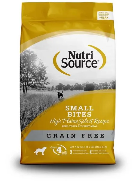 12 Lb Nutrisource Grain Free High Plains Select Small Bites - Food